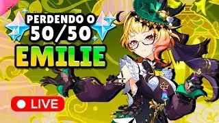 🔴 PERDENDO O 50/50 DA EMILIE ✨ - Live de Genshin Impact