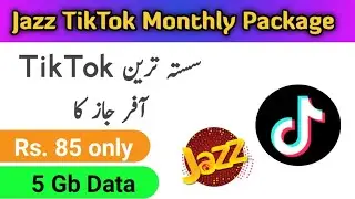monthly tiktok package jazz rs 85 code | jazz monthly tiktok offer code | jazz monthly tiktok