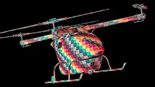 CARGO UAV DRONE UNWRAPPING TEXTURING RIZOMUV SUBSTANCE PAINTER