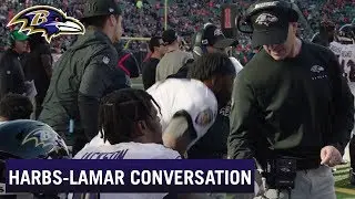 John Harbaugh, Lamar Jackson Share Incredible Sideline Conversation