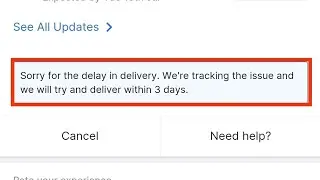 Flipkart Fix Sorry For The Delay In Delivery We're Tracking The Issue And We Will TryDeliver 3 Days