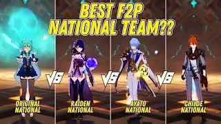 F2P: Raiden National vs All National Team | BEST NATIONAL TEAM?? - Genshin Impact