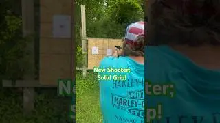 New Shooter demonstrates Grip #america #gunculture #range #edc #shooting #2a #pistol