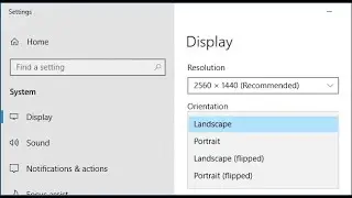How To Change Orientation In Windows 10