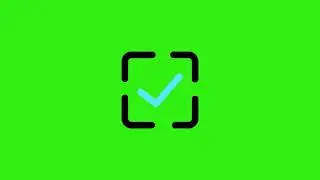 Isolated tick icons green screen animation video by 