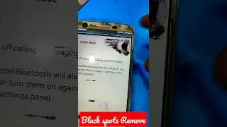 How to remove black spots on display