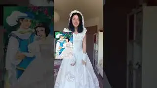 Ich ziehe das Hochzeitskleid meiner Mama an👰‍♀️😂