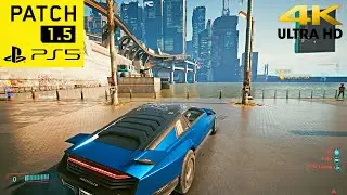 Cyberpunk 2077 - PS5 4K + Ray Tracing Mode Free Roam (Next-Gen Patch 1.5)