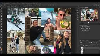 Как сделать коллаж большого размера |Коллаж | Фотошоп | Быстро и легко | Photoshop | Рабочий процесс
