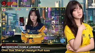 Backgroud ML Terbaru Onic Sze Sheryl Jesslyn Tema Cyberpunk
