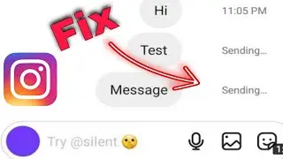 Fix instagram message not sent problem 2022 | instagram sending messages stuck | message not sending