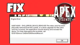 How to Fix DXGI ERROR DEVICE REMOVED in Apex Legends (Easy Fix!)