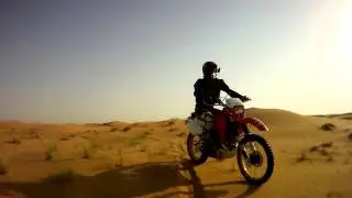 Desert ride, back-facing camera