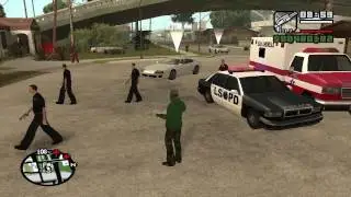 КАК ВЫЗВАТЬ ОХРАНУ.МОДЫ В GTA San Andreas.HOW TO CALL SECURITY