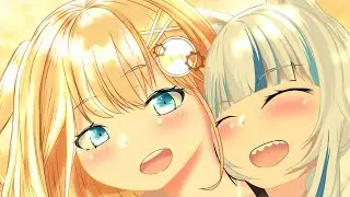 Gura Exposing Ame's Big Booty....