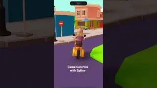 Little town experience created with new Game Controls in Spline!