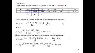 Лекція 7. Чисельне диференціювання функцій