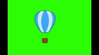 hot air balloon green screen | green screen cartoon | green screen cartoon character | green screen