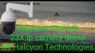 Hikvision Hi-Zoom 23X Full-HD PTZ camera demo By Halcyon CCTV Experts in San Diego