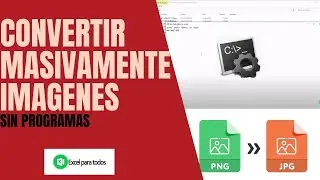 Cómo convertir una imagen a JPG o CUALQUIER FORMATO MASIVAMENTE (SIN PROGRAMAS)