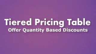 Tiered Pricing Table for WooCommerce - overview of the best tiered (volume) pricing plugin