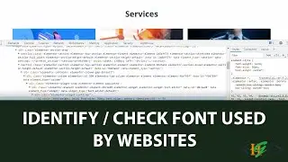 How to find fonts used by website using inspect element