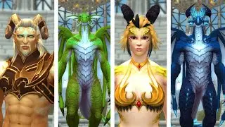 Dracthyr Evoker Character Customization Showcase | Dragonflight