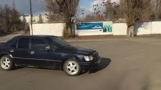 Дрифт на Mercedes W124 объем 3.6л / Палим резину на Мерседесе 124