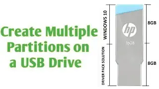 How to create Multiple Partitions on a USB Drive || How do I create a partition on a USB drive