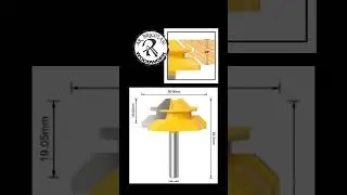Broca o fresa para unión o ensamble a 45 grados 