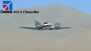 Landing the Cessna 414-A Chancellor at Palm Springs International in FSX