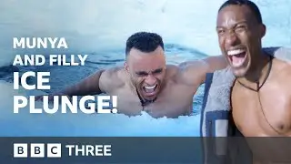 Yung Filly and Munya Ice Plunge Challenge! l Munya and Filly Get Chilly l BBC Three