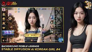 Background ML Cewek Cantik Tanktop Stable Diffusion AI V4