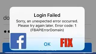 Sorry An Unexpected Error Occurred  On Facebook Fix