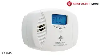 First Alert Plug-In Carbon Monoxide Alarm with Battery Backup & Backlit Digital Display - (CO615)