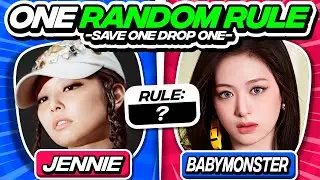 ⭐️ONE RANDOM RULE SAVE ONE DROP ONE KPOP SONG #5 | KPOP QUIZ - FUN KPOP GAMES 2025