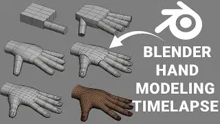 how to do Hand Modeling in Blender|| Time-lapse Tutorial