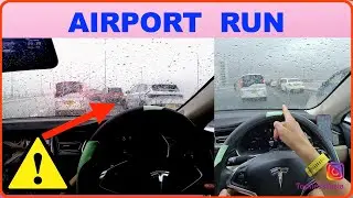 Fantastic Airport Run from Hong Kong with Traffic Incidents Part 1 TESLACAM META