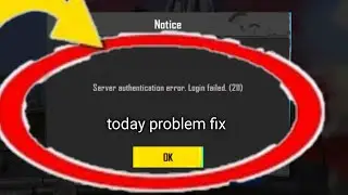 today BGMI login problem Facebook ll server Authentication Error login failed 211 fix