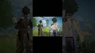 Zhongli and Xiao Playing kite (Father and Son moment)