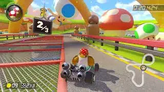 3DS Toad Circuit [200cc] - 0:56.472 - Technical (Mario Kart 8 Deluxe World Record)