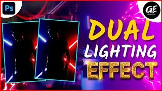 How to Apply Dual Lighting Effect in Photoshop | Graphic Edit LK | Photoshop Tutorial