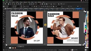 How to Make Social Media Post  Design Banner In Corel Draw| Awais  Sabri |2024