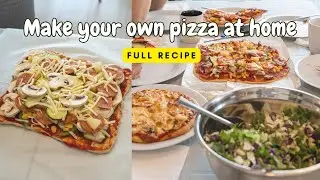 🍕 How to make PIZZA AT HOME from scratch with EASY RECIPE: perfect for family, kids and everyone!
