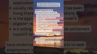 Do you know about NT Family Stream for offshore applicants?