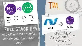 Web APi and WCF Services Implementation in ASP.Net MVC App |MVC App Creation |WCF |WEBAPI |.Net Core