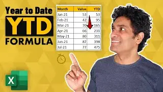 Try this SMART formula to calculate YTD in Excel (works for Financial Years too!)