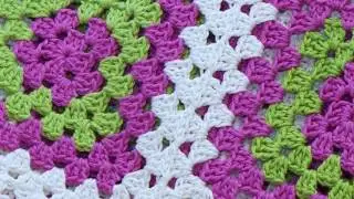 Crochet Granny Square. Video tutorial.