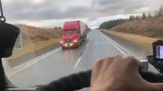 Дальнобойщик с собакой в рейсе 🤔😄/Едем домой