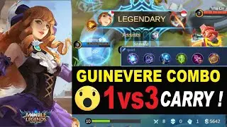 GUINEVERE BEST BUILD COMBO GAMEPLAY auto MVP ( Emblem Set 2020) | Mobile Legends
